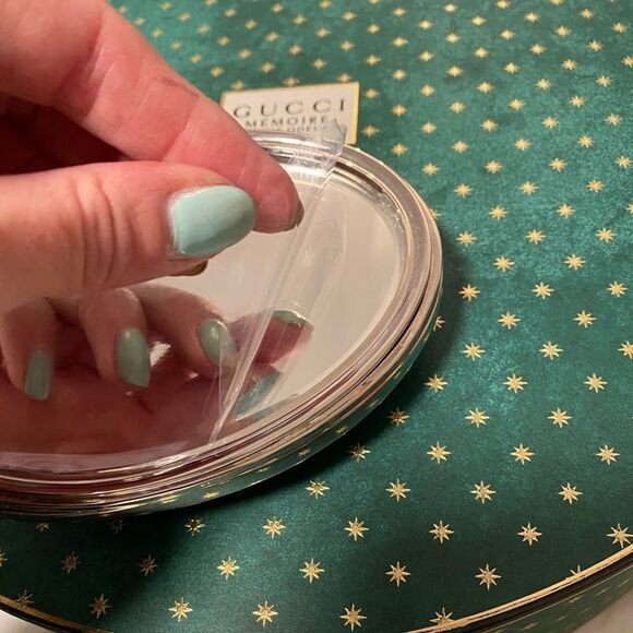 Gucci Ornate Silver “Eagle” Hand Mirror, Beautiful Baroque Heirloom Style + Box - Picture 6 of 12